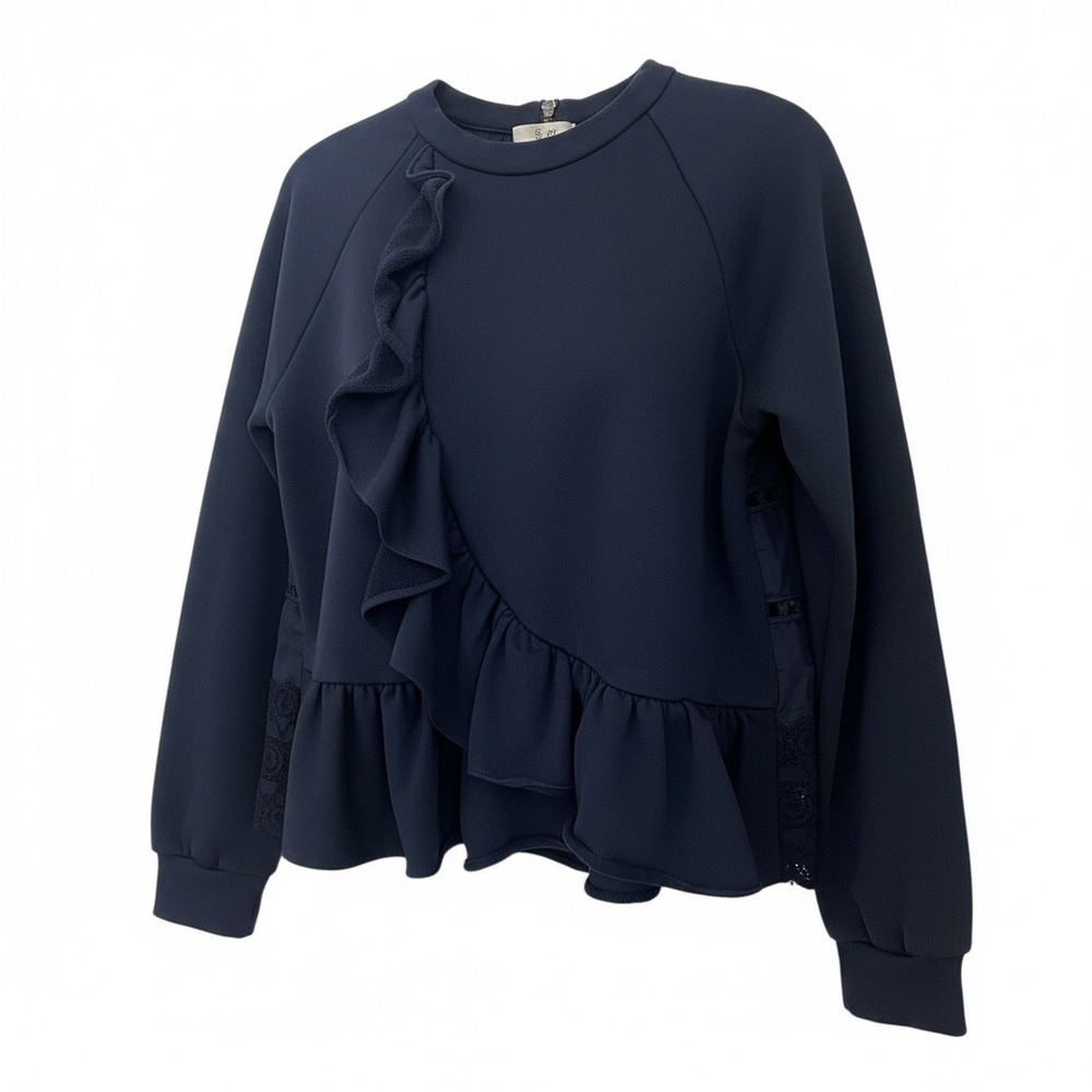 Sea New York navy embellished sweatshirt top